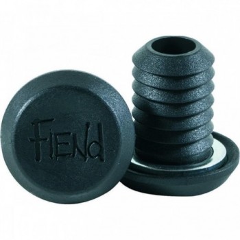 Black Nylon Plug Ends with Steel Washer for Fiend PC Bar - 1