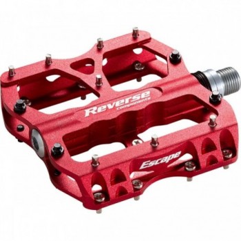 Pedale a Fuga Inversa Rosso per MTB - Robusto e Affidabile in Alluminio 6061 - 1 - Pedali - 4717480150120