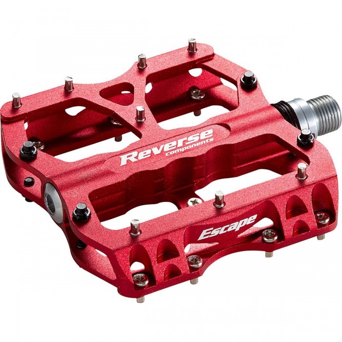 Red Reverse Escape Pedal for MTB - Durable and Reliable 6061 Aluminum - 1