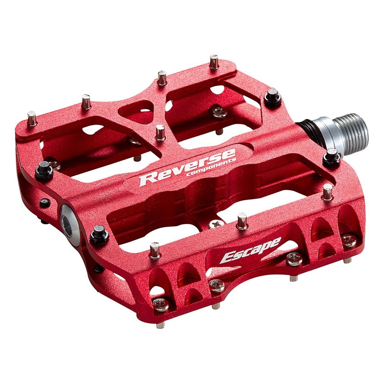 Roter Rückwärts-Pedal für MTB - Robustes und Zuverlässiges Aluminium 6061 - 1