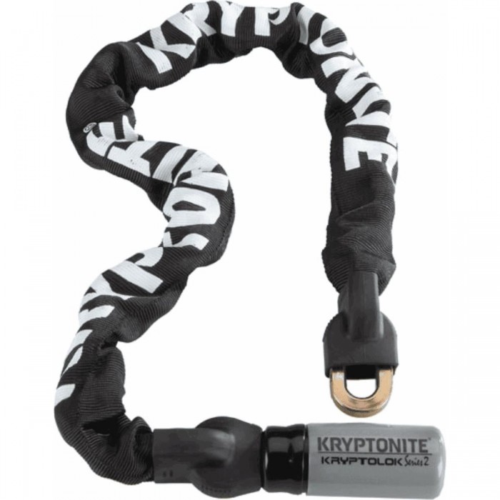 Kryptolok Series 2 Chain with Key, 9mm x 950mm, Silver/Black, Advanced Security - 1