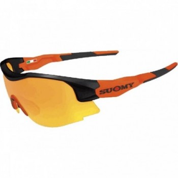 Gafas Fiandre SUOMY Negro/Naranja - Diseño Moderno y Atractivo - 1