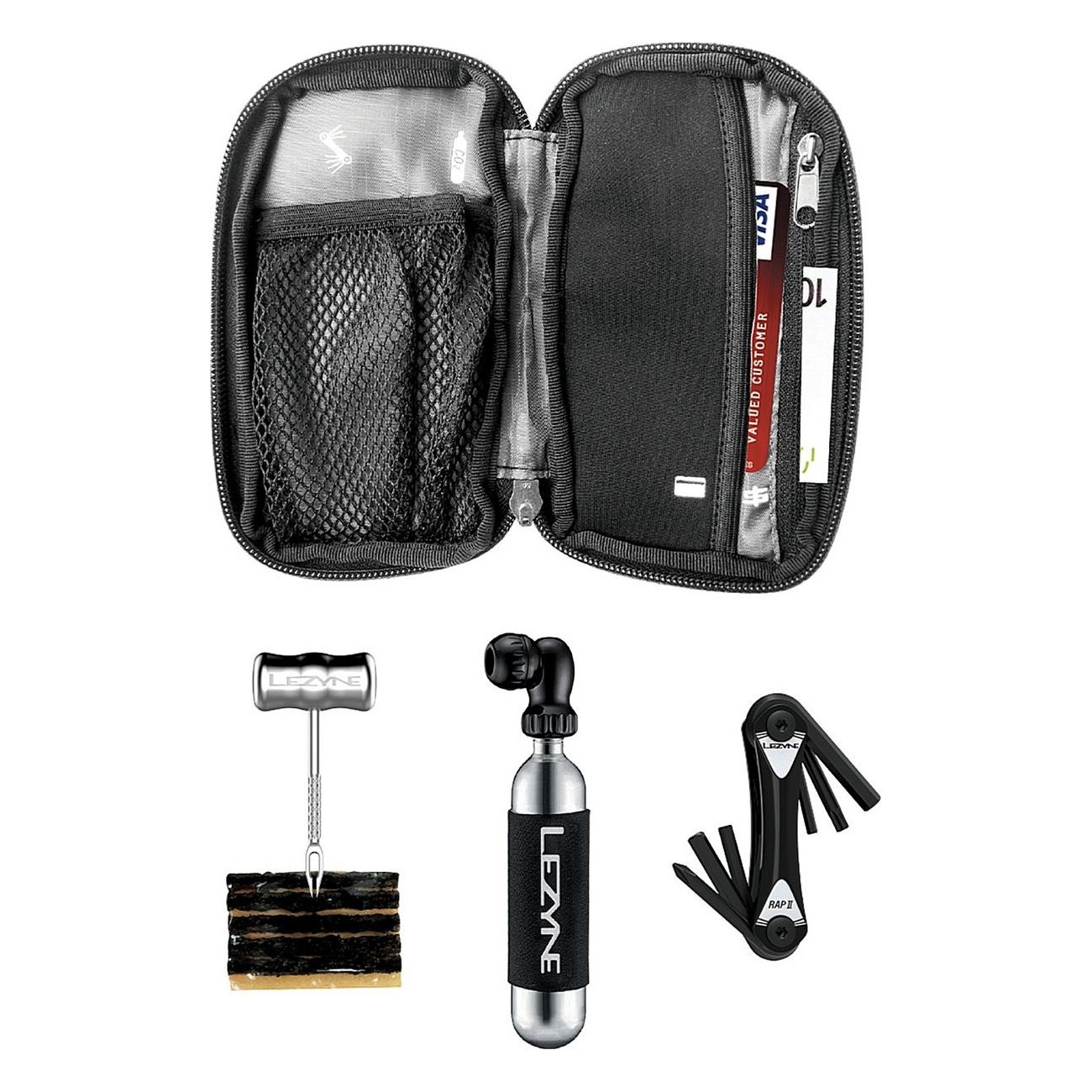 Organizador Pocket Lezyne MTB Cargado - Kit Completo para Bicicleta de Montaña - 1