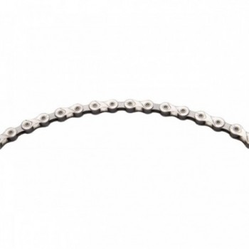 9-Speed Chain 114 Links Silver-Grey with MissingLink Compatible Shimano, SRAM, Campagnolo - 1