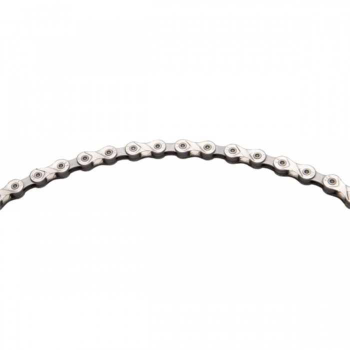 9-Speed Chain 114 Links Silver-Grey with MissingLink Compatible Shimano, SRAM, Campagnolo - 1