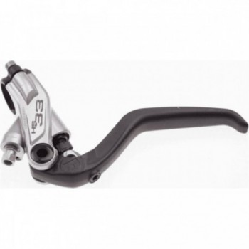 HS33 R Brake Lever Body Silver Black for Urban/City Bike, 4-Finger Design - 1