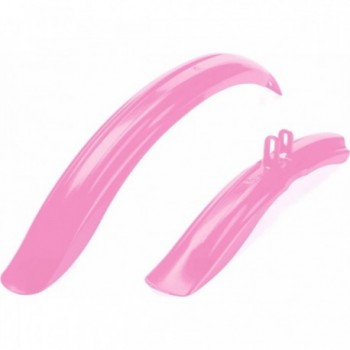 Pink Plastic Fenders for 20' Girls MTB - Front and Rear - 1