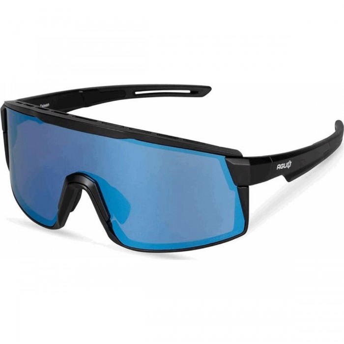 VERVE HDII Sonnenbrille Schwarz mit blauen UV400 Anti-Beschlag-Linsen - 1