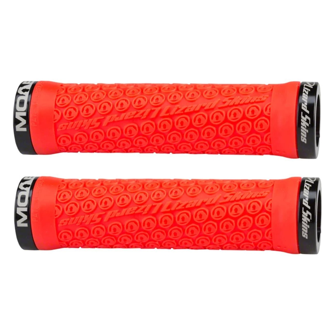 Manopole Lizard Skin in Gomma Rossa 130mm - Presa e Comfort per Bicicletta - 1 - Manopole - 0696260900572