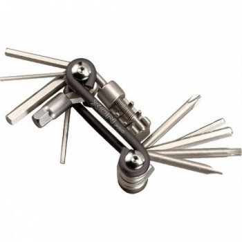 Multitool 11 in 1 in Alluminio con Cacciaviti Esagonali, Chiave T25 e Smagliacatena XON - 1 - Catena - 8005586229304