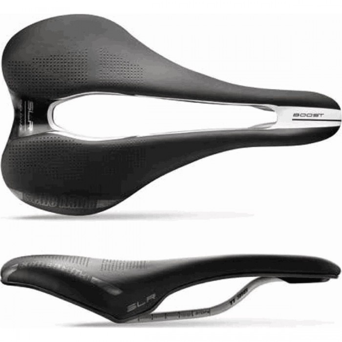 Sella SLR Boost Endurance Superflow Nero 145x248mm - Comfort e Prestazioni con Tecnologia Superflow, 209gr - 1 - Selle - 8030282