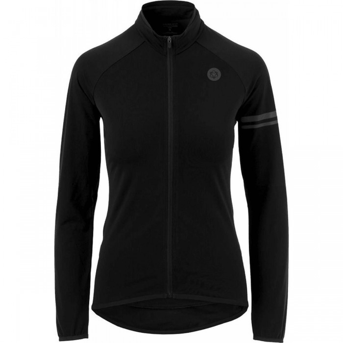 Women's Black Thermo Sport Long Sleeve Top - Breathable with 3 Pockets AGU - 1