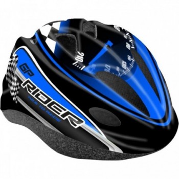 Casco Junior GP-Rider Blu per Giovani Ciclisti, Taglia Unica 52-56 cm, 12 Fori, Certificato EN1078 - 1 - Caschi - 8005586209795