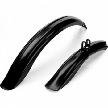 Black Plastic MTB Fenders for Kids 20 Inch - Front and Rear - 1