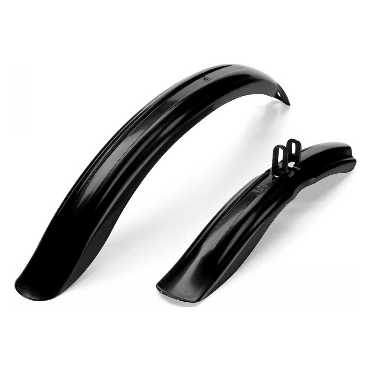 Black Plastic MTB Fenders for Kids 20 Inch - Front and Rear - 1