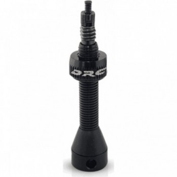 40mm Black Aluminum Tubeless Valve with Double Seal - 1