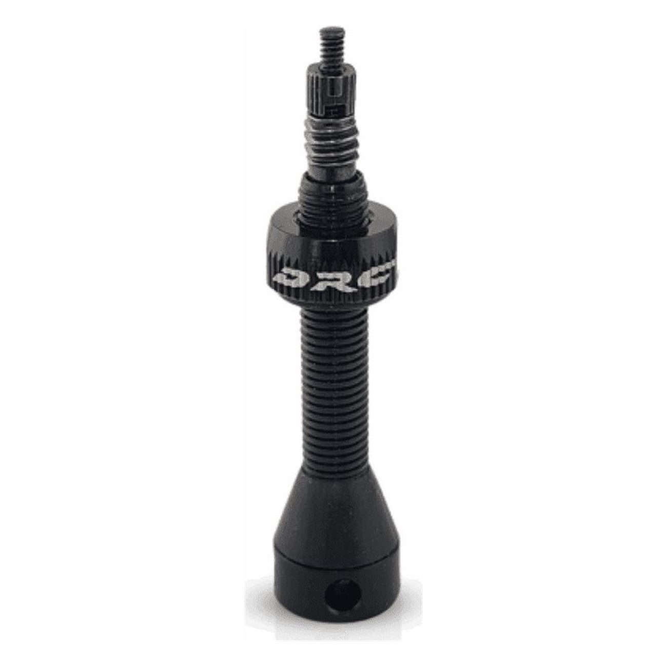 40mm Black Aluminum Tubeless Valve with Double Seal - 1