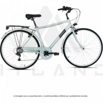 Bicicletta City Dosso 28' M Grigia con Cambio Shimano a 7 Velocità e Telaio in Acciaio - 1 - Bici - 8059796060745