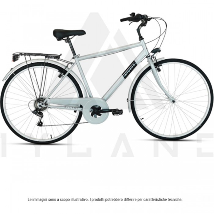 City Bike Dosso 28' M Gray with Shimano 7-Speed Gear and Steel Frame - 1