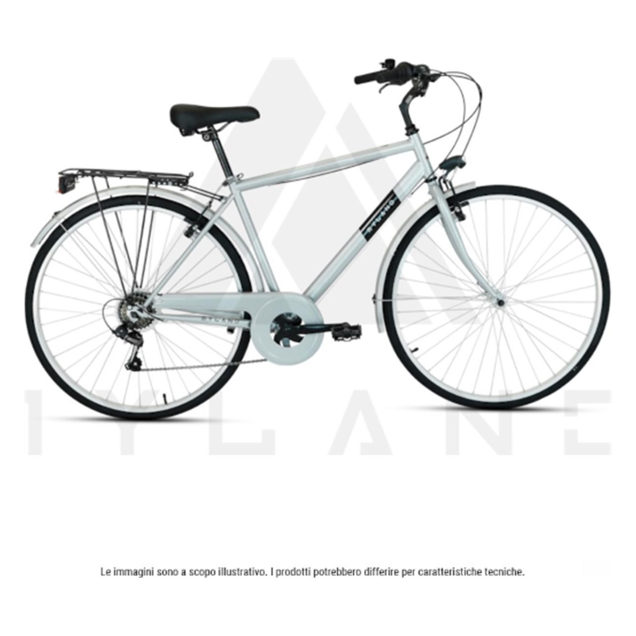 Bicicletta City Dosso 28' M Grigia con Cambio Shimano a 7 Velocità e Telaio in Acciaio - 1 - Bici - 8059796060745