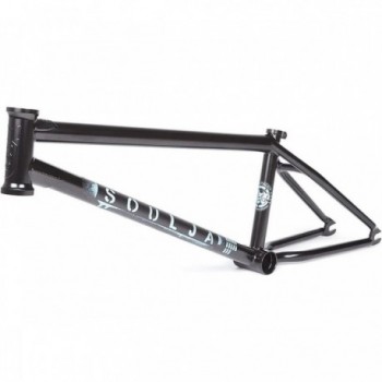 BMX Rahmen Soulja V4 20,6' Schwarz Flach aus CrMo 4130 Japanisch - 1