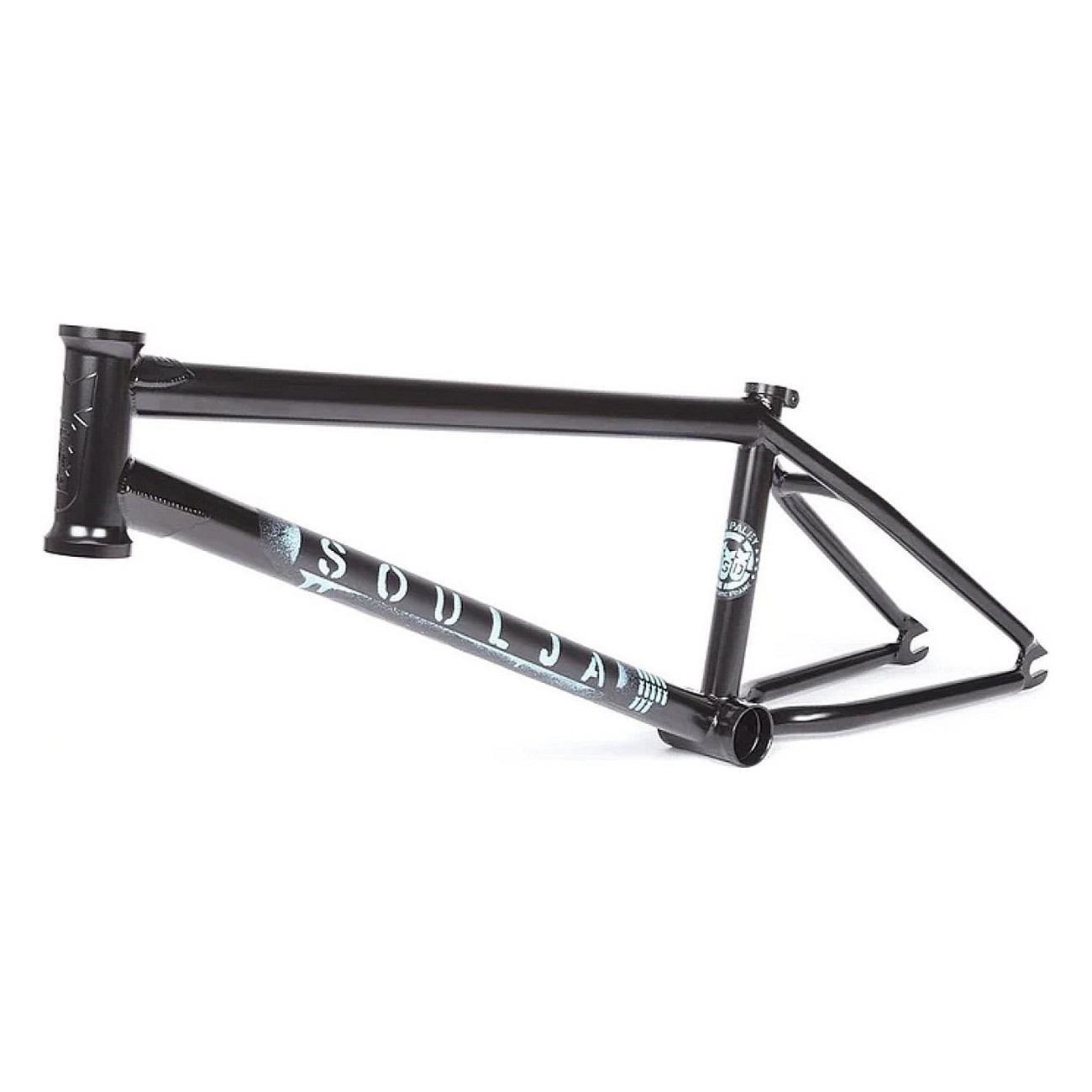 BMX Rahmen Soulja V4 20,6' Schwarz Flach aus CrMo 4130 Japanisch - 1