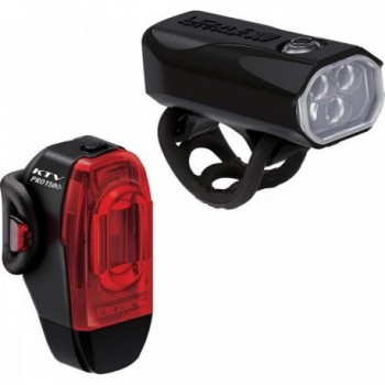 Luces Delanteras y Traseras KTV Drive Pro 300+ Negro - 300 Lúmenes, USB-C, IPX7 - 1