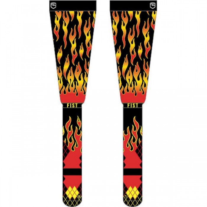 Chaussettes Moto Fist Flaming Hawt Rouge-Noir S-M - Confort et Performance Supérieure - 1