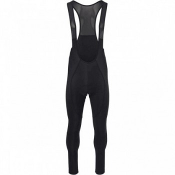 Men's Long Black Mid-Season Bib Shorts in Recycled Polyester - AGU - 1