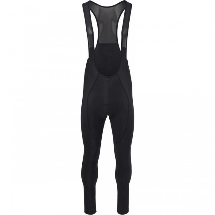 Men's Long Black Mid-Season Bib Shorts in Recycled Polyester - AGU - 1