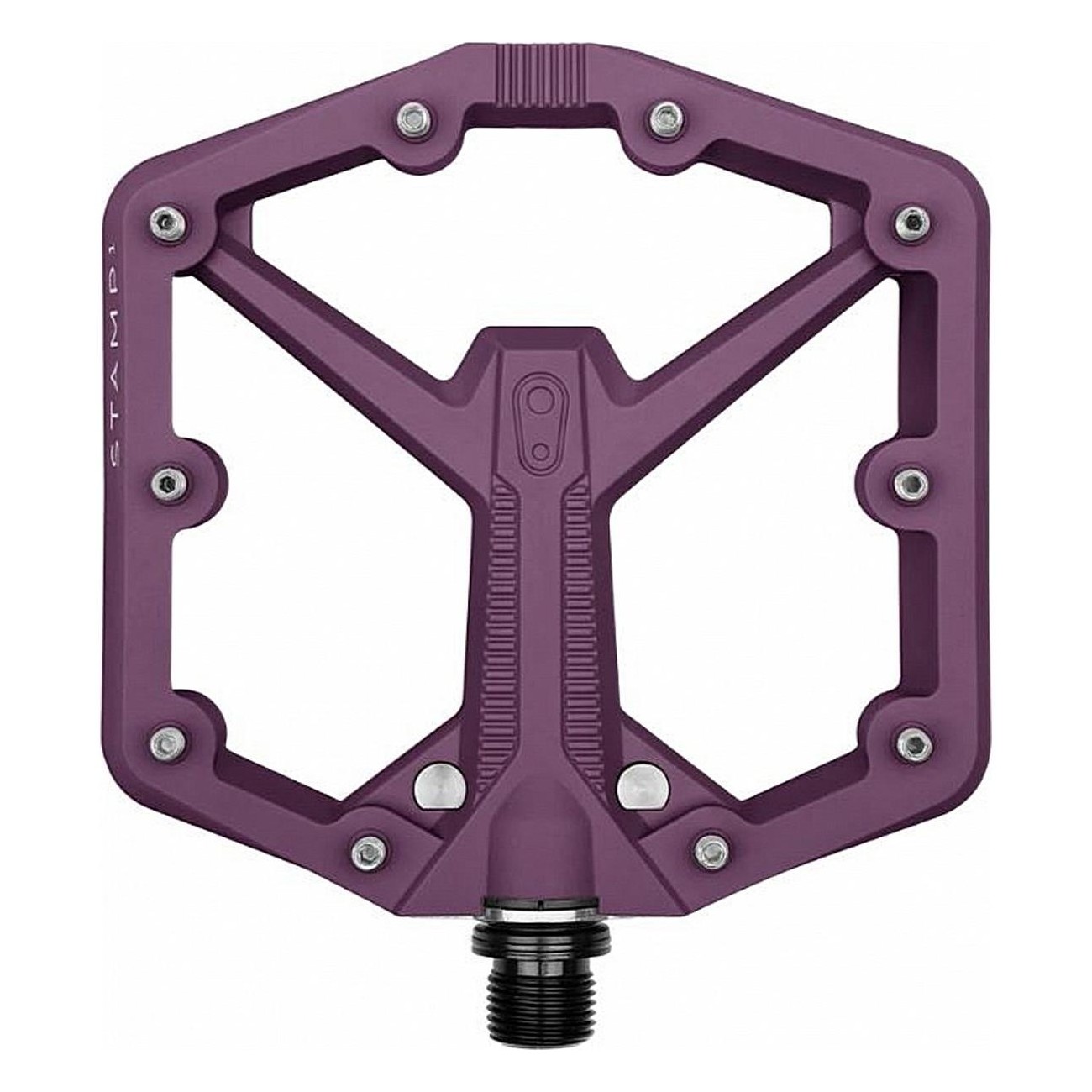 Crankbrothers Stamp 1 Large Gen 2 Flat Pedals Purple for Freeride, Enduro, Downhill - 1