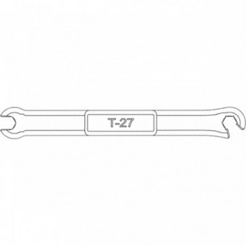 Chiave Tiraraggi T-27 per Manutenzione Ruote Bicicletta - 1 - Estrattori e strumenti - 8057017982401