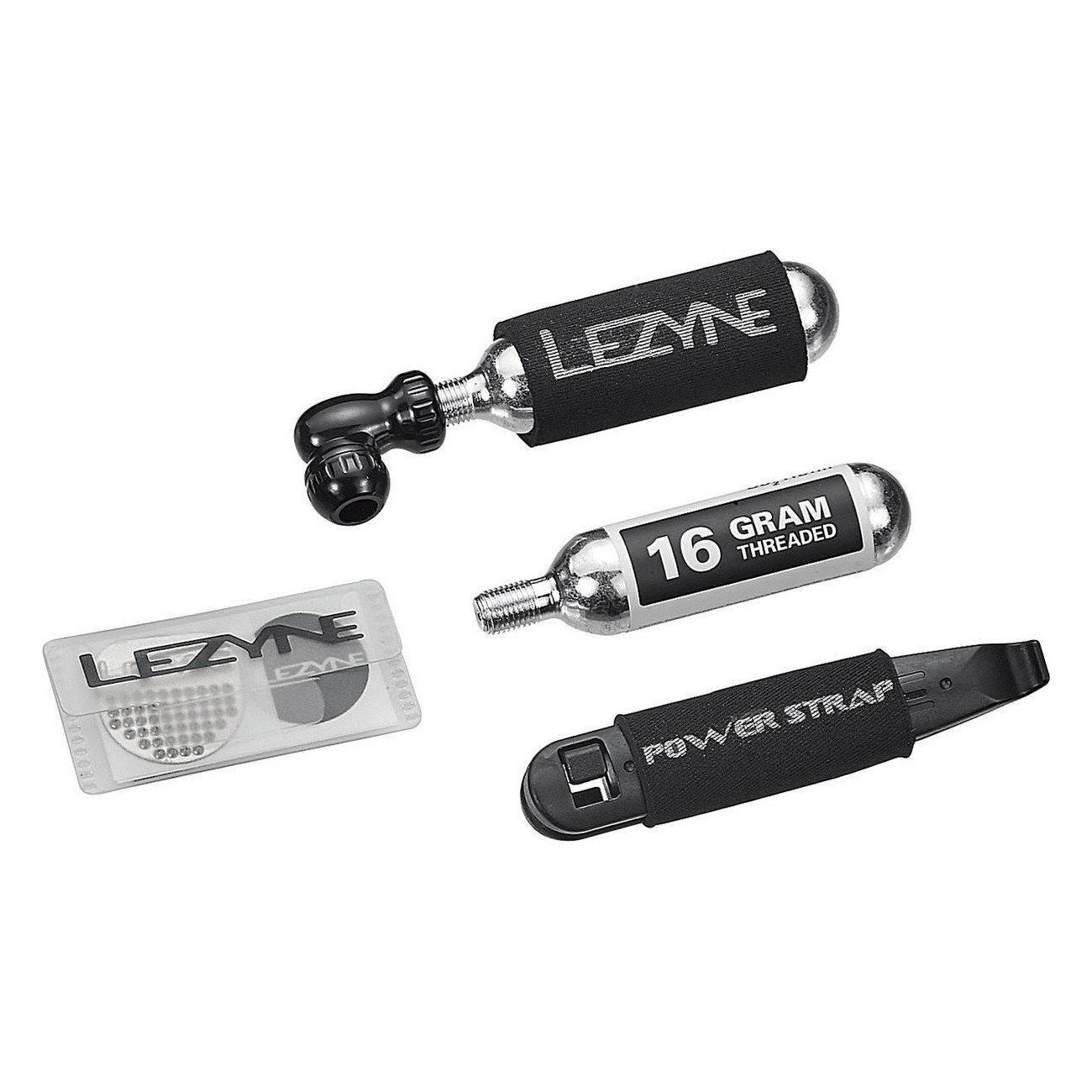 Kit de Reparación de Neumáticos Lezyne CO2 Twin Drive con Cartuchos y Accesorios - 1