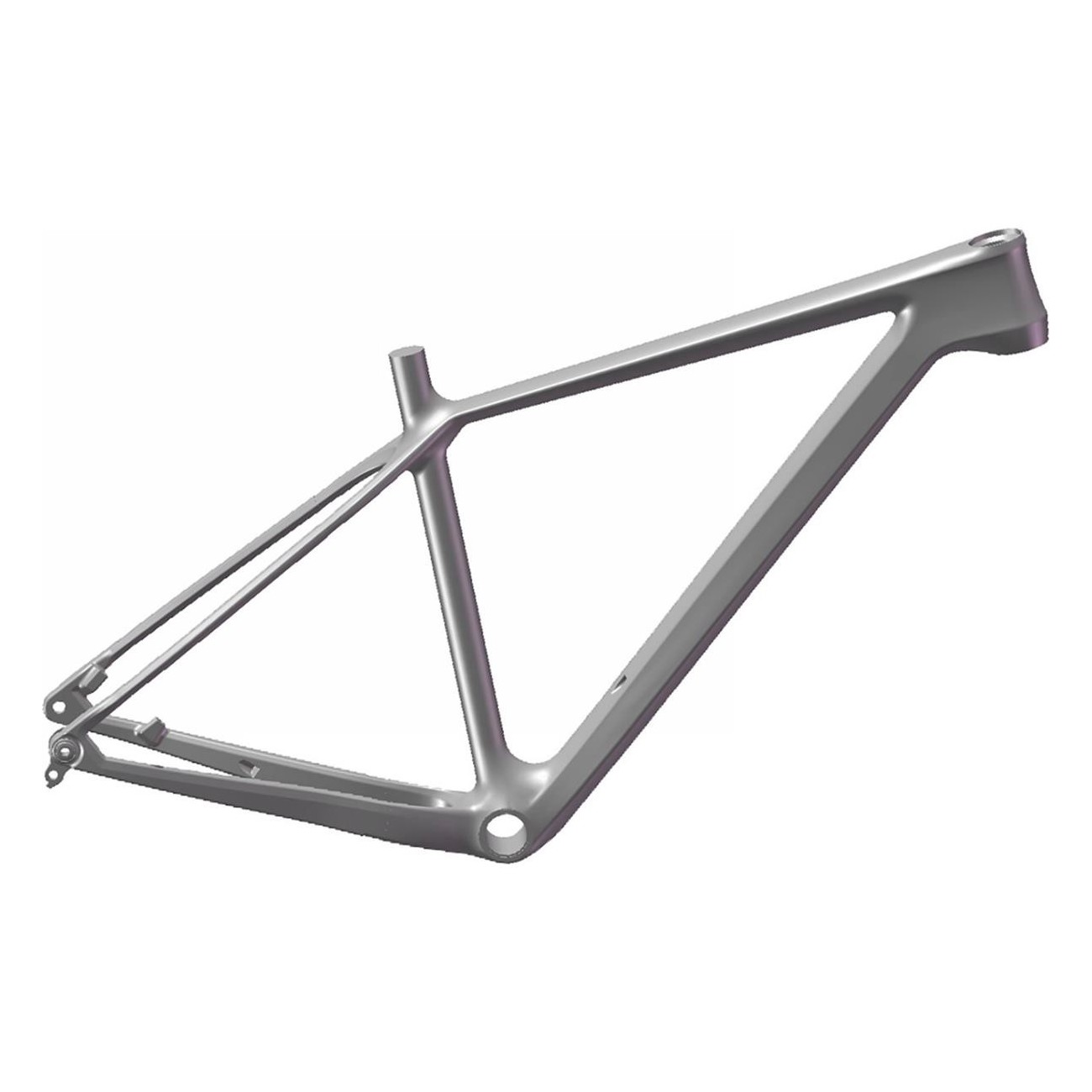 29'' Raw UD Carbon MTB Frame - Height 17'' - 1