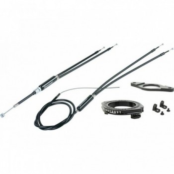 Odyssey GTX-S Gyro Kit 1-1/8' Black 6061 Alloy with Gyro® Bearings and Cables - 1