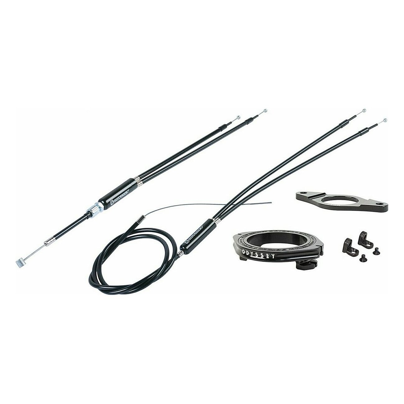 Odyssey GTX-S Gyro Kit 1-1/8' Black 6061 Alloy with Gyro® Bearings and Cables - 1