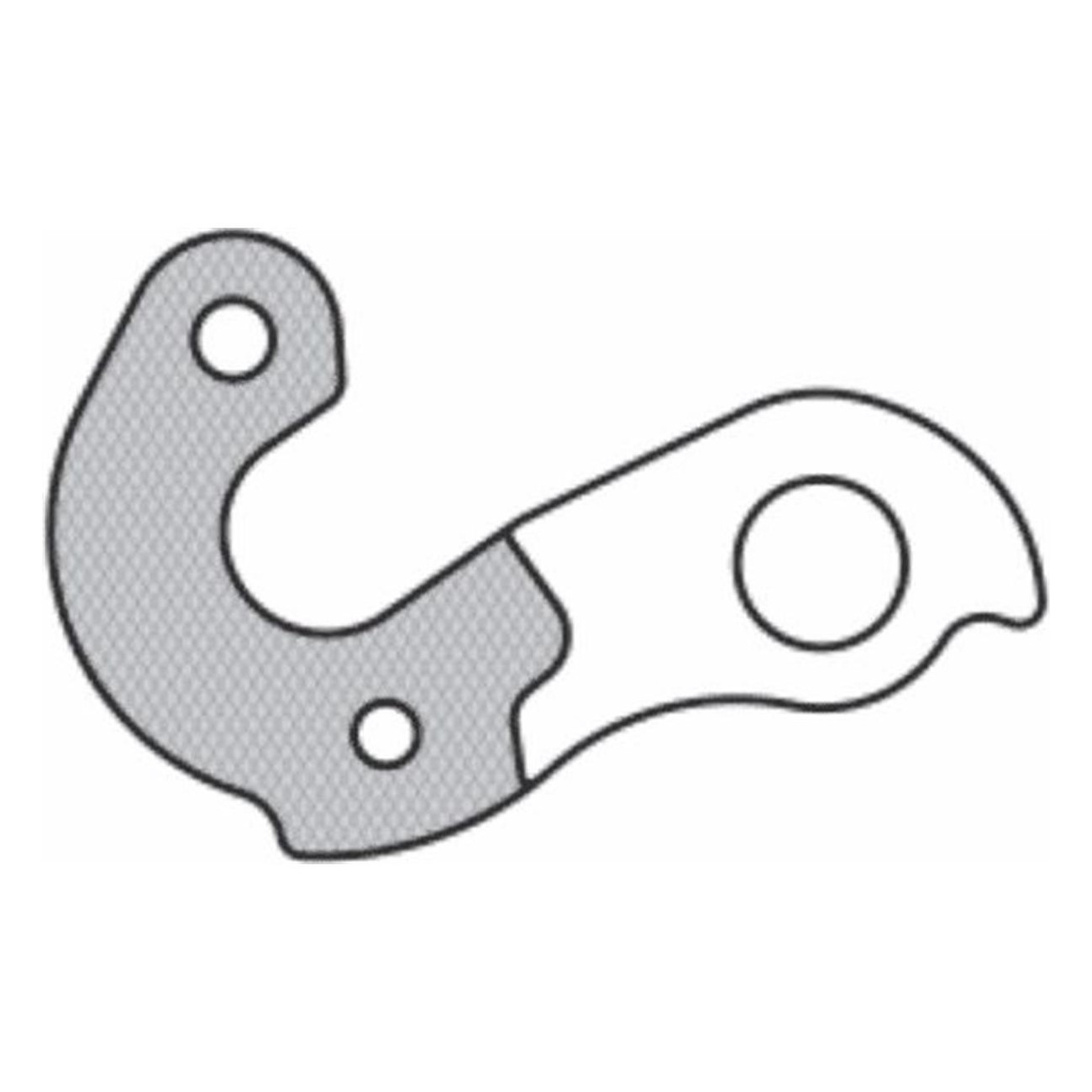 Aluminum Derailleur Hanger GH-241 - Durable and Lightweight for Bicycle - 1