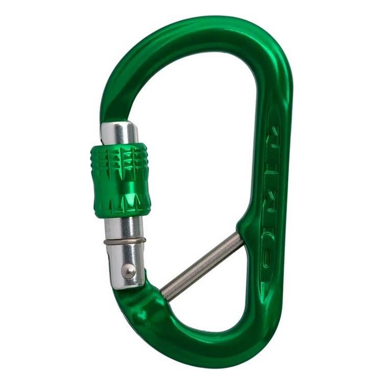 Moschettone XSRE Lock Verde con Blocco a Vite e Barra di Sicurezza Rimovibile - Treemagineers - 1 - Moschettoni - 5031290226899