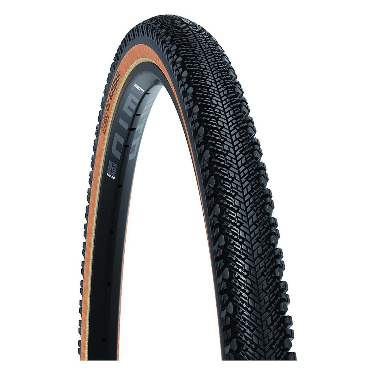 Venture 700 x 40c TCS Road Tire with Light Brown Sidewall - Ideal for Adventure Road, Gravel, and Bikepacking - 1