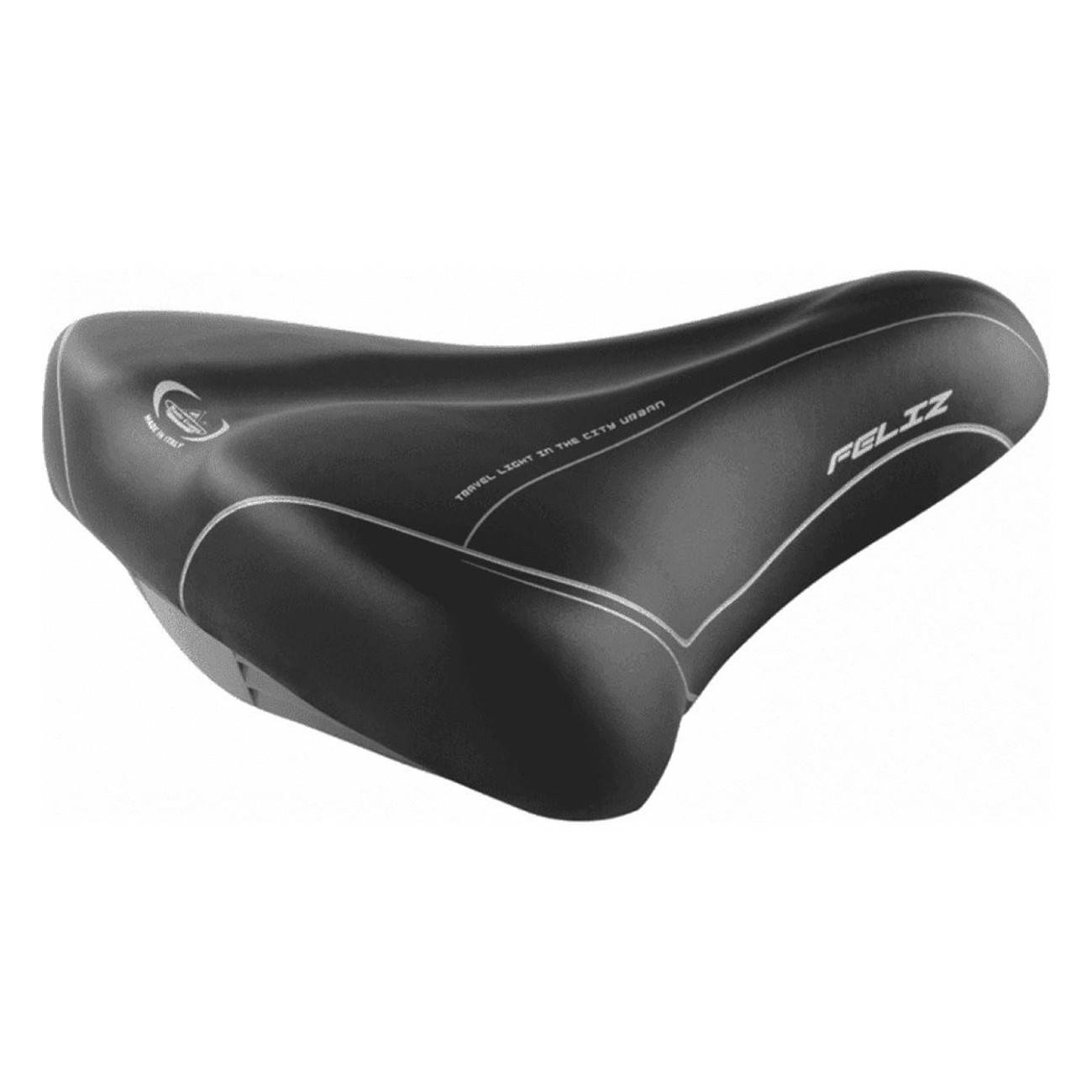 Feliz Citybike Saddle Black 260x210 mm - Comfort & Style for Urban Bike - 1