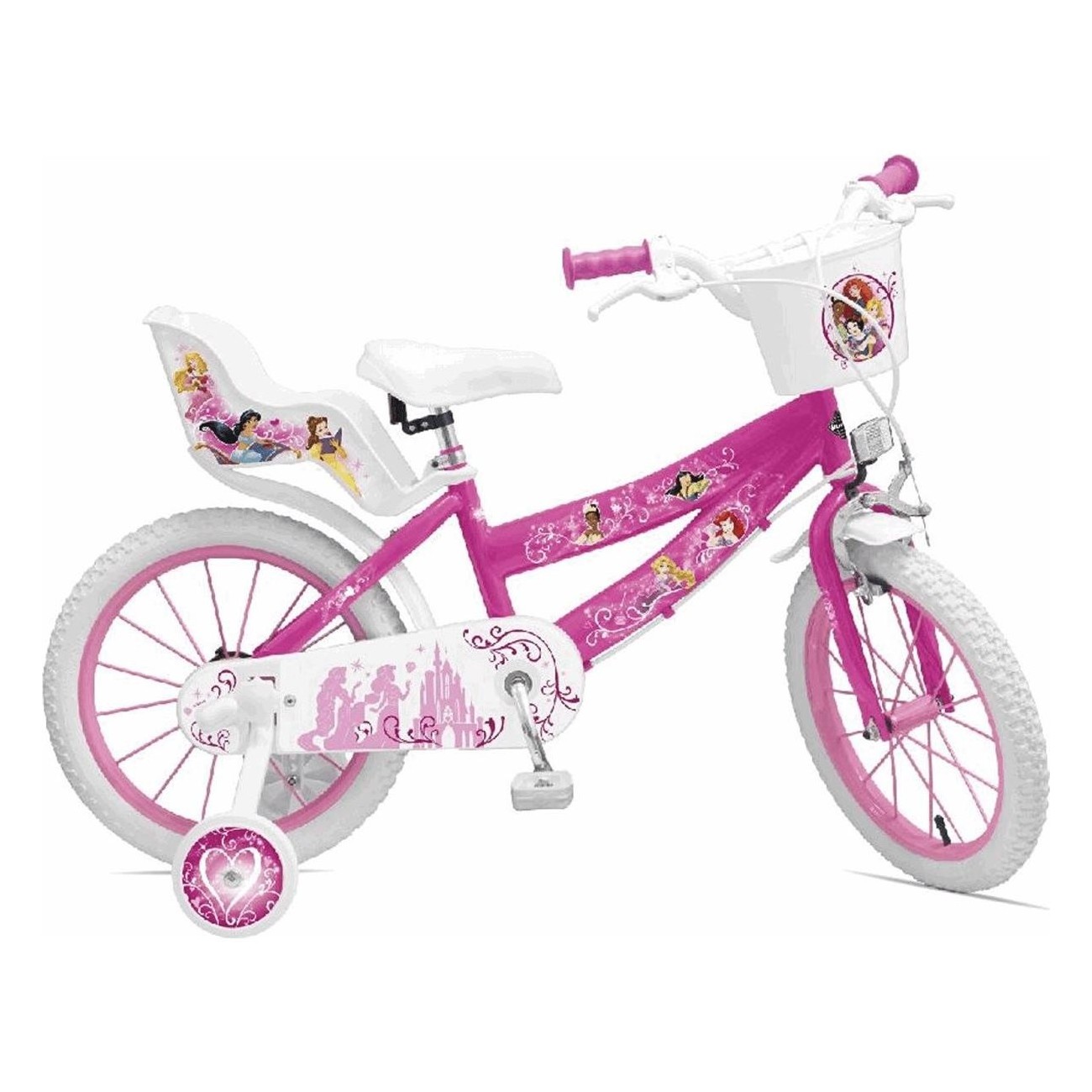 Bicicleta de 14 Pulgadas Princess para Niñas - Diseño Atractivo y Seguro - 1