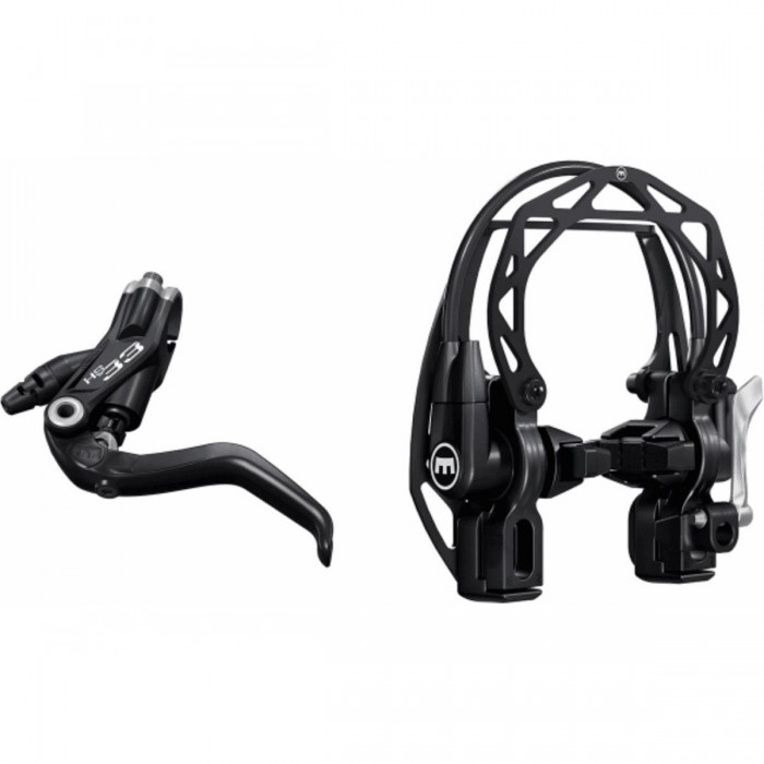 Magura HS33 R Black Hydraulic Brake, 2-Finger Lever, 2000mm, V-Brake for Trekking and City Bike - 1