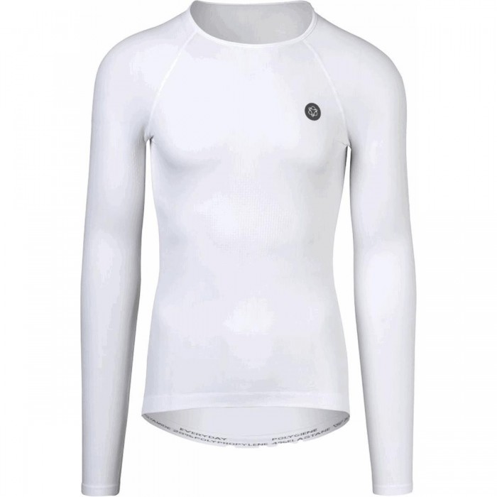 Unisex Long Sleeve Breathable Base Layer T-Shirt White XS - 1