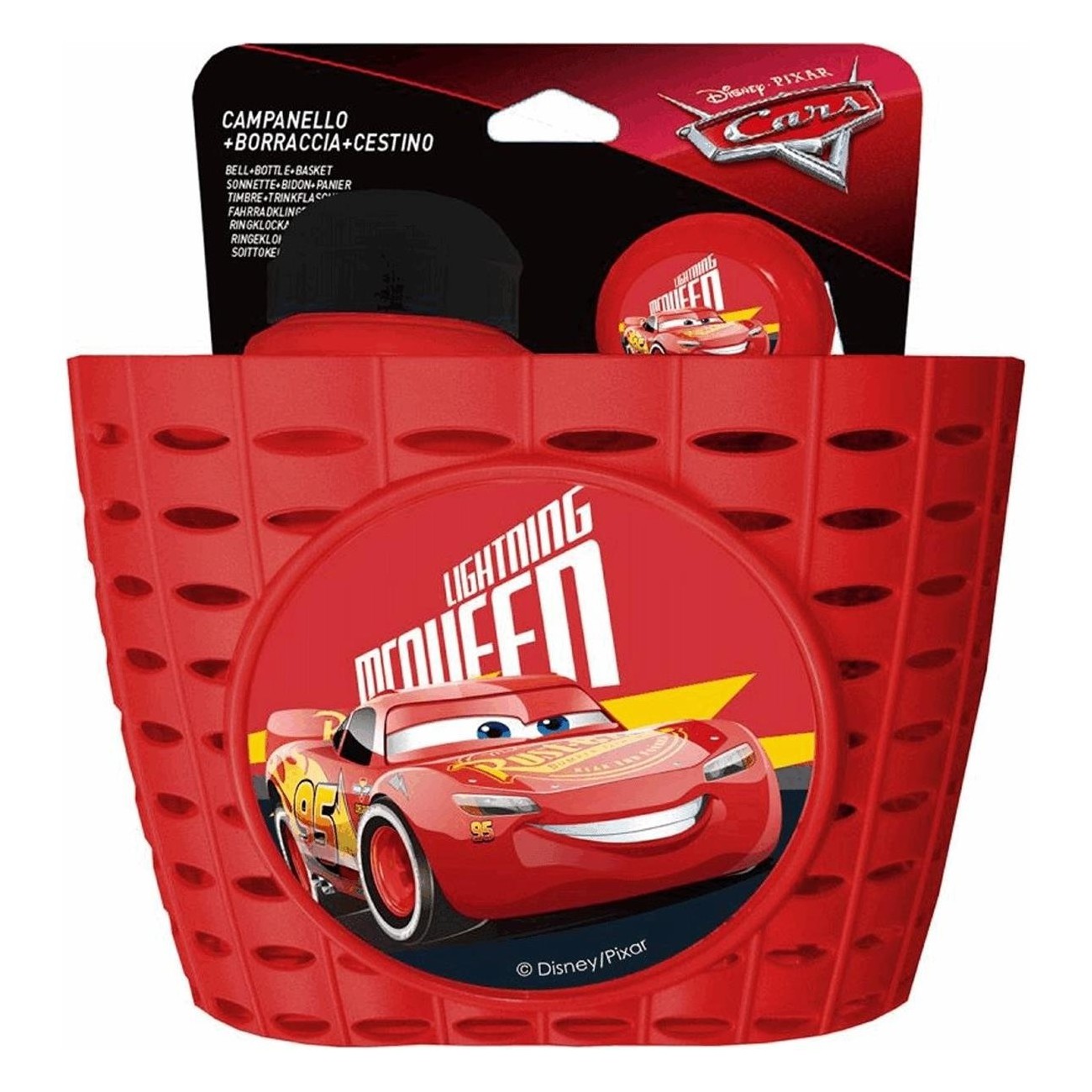 Set de Cesto y Botella Cars Disney - ¡Perfecto para los Fans! - 1