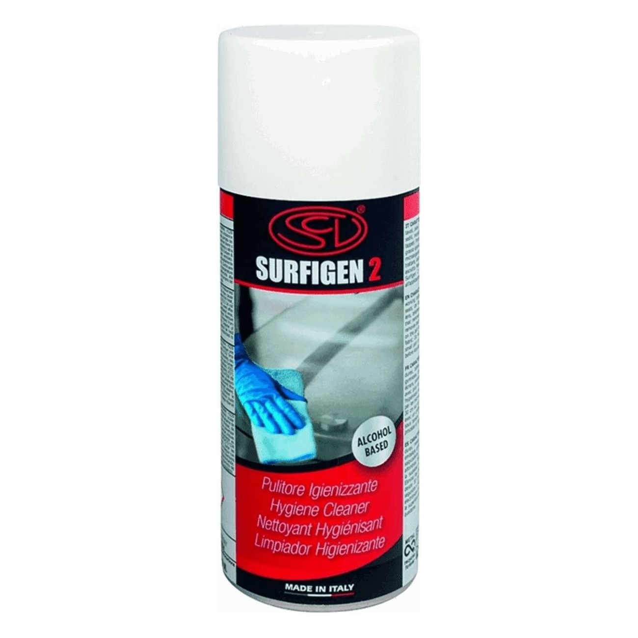 Surfigen 2 Desinfektionsspray 400ml mit 70% Alkohol - Schnelle Reinigung - 1