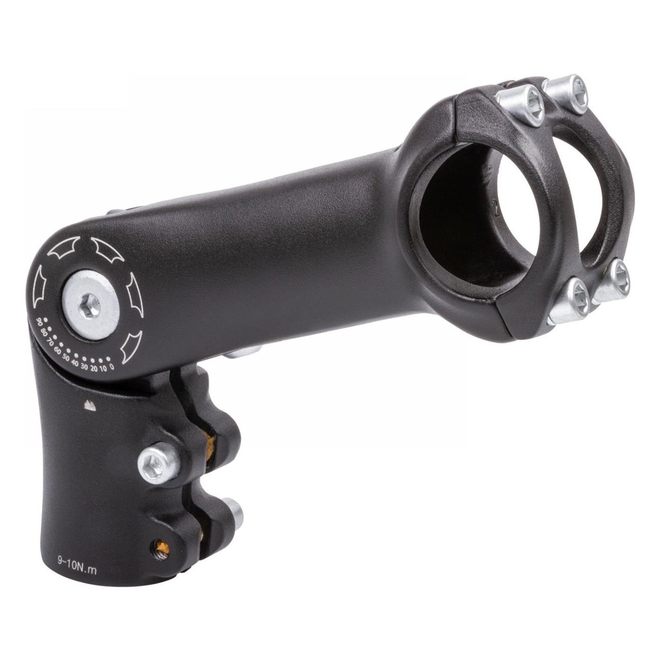 Ahead ST-C2.1 Adjustable Aluminum Handlebar Stem 0°-90°, 110mm, Black 31.8mm - 1