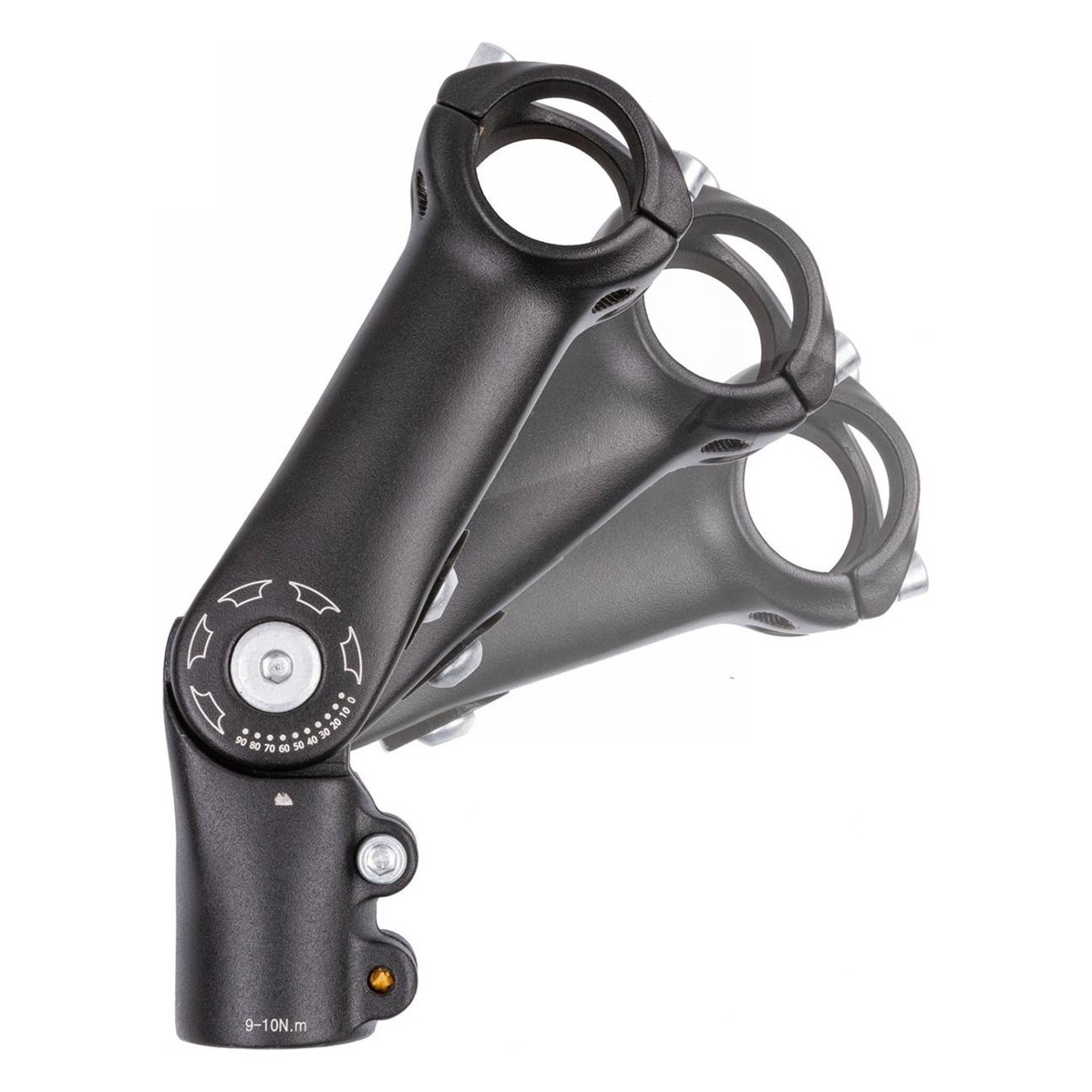 Ahead ST-C2.1 Adjustable Aluminum Handlebar Stem 0°-90°, 110mm, Black 31.8mm - 2