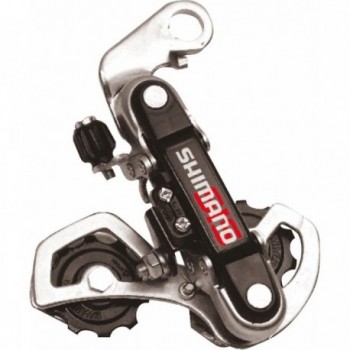 Cambio MTB Shimano TY21 3x6/7V Nero con Gabbia Corta e Forcellino Integrato - 1 - Cambio posteriore - 8005586220134