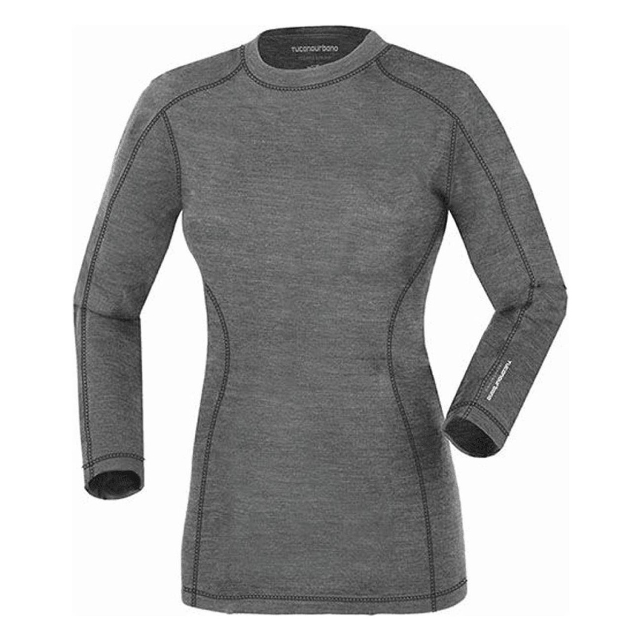 Camiseta Térmica de Lana Merino Gris Melange Talla M - Comodidad y Calor - 1