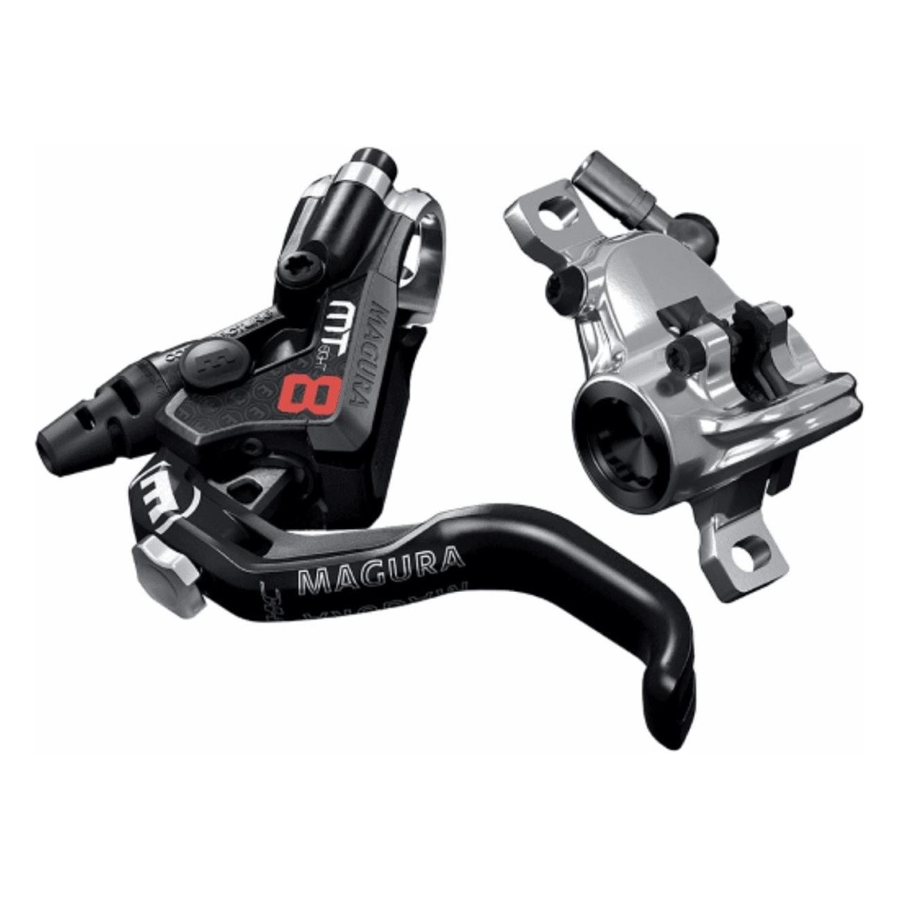 MT8 Pro Hydraulic Disc Brake with Ambidextrous 1-Finger Lever, 2200mm - Carbotecture SL, 2 Pistons - 1